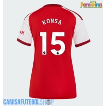 Camisa de time de futebol Arsenal Ezri Konsa #15 Replicas 1º Equipamento Feminina 2026-27 Manga Curta